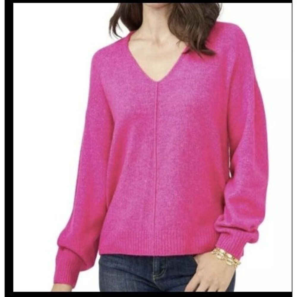 VINCE CAMUTO Women's Long Sleeve V-Neck Sweater, Retail $69